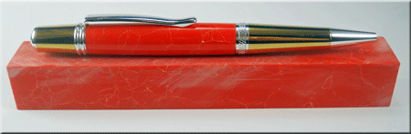 Flame Jasper Syn-Gem Pen Blank 3/4