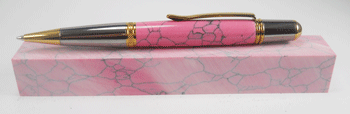 Rhodonite Syn-Gem Pen Blank 3/4