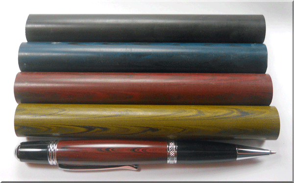 NIKKO EBONITE ROD - MARBLED BEIGE AND BLACK 18MM X 5.25