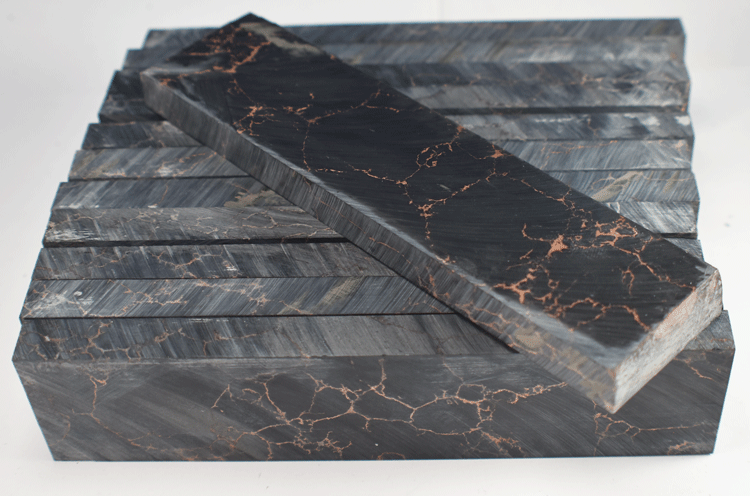 Black with Copper Matrix Tru-Stone Block .45