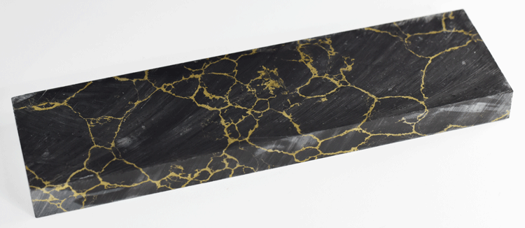 Black With Gold Matrix Tru-Stone Block - 0.4