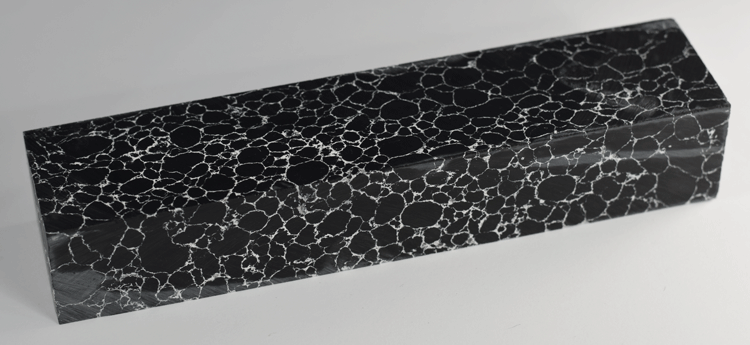 Black With White Web Tru-Stone Block - 1.1