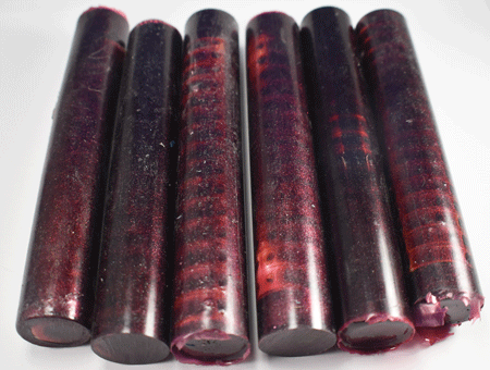 SHARK VERTEBRAE PEN BLANK BLACK CHERRY - 1