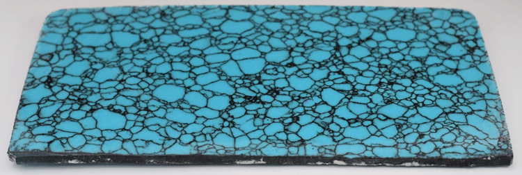 Turquoise #40 with Black Web Tru-Stone Slab - 0.17