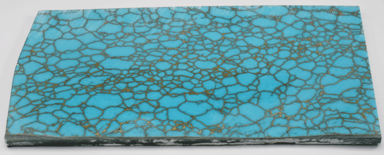 Turquoise #40 with Gold Web Tru-Stone Slab - 0.14