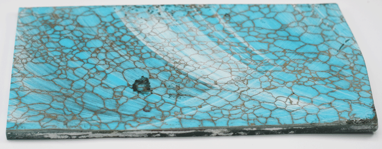 Turquoise #40 with Gold Web Tru-Stone Slab - 0.14