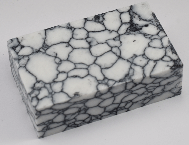 White With Black Web Tru-Stone Block - 0.78