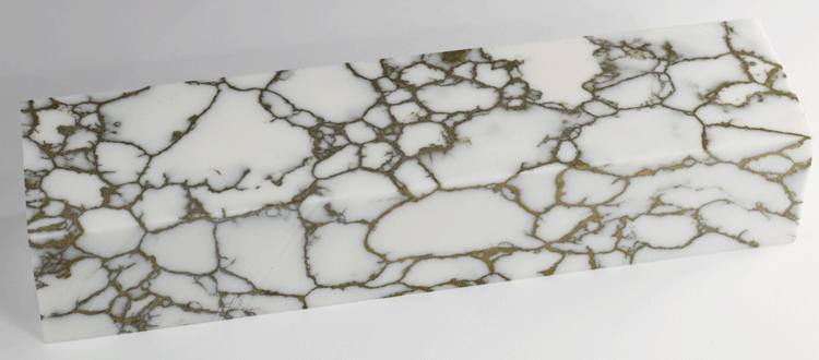 White With Gold Matrix Tru-Stone Block - 1.15